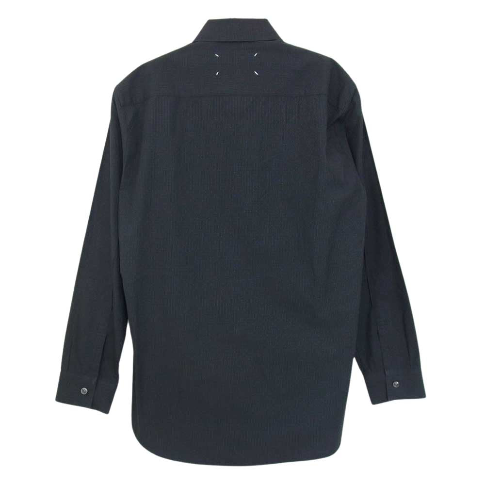 MAISON MARGIELA メゾンマルジェラ 16SS S30DL0326 S44781 14ライン 四つタグ レギュラーカラー ジャパンタグ ボタン ダウン 長袖 シャツ ダークグレー系 38【中古】