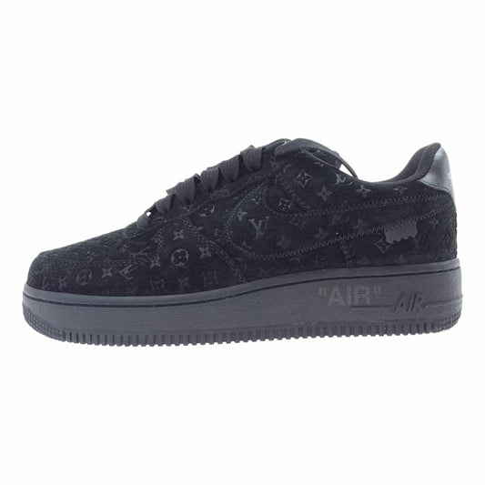 LOUIS VUITTON ルイ・ヴィトン NIKE AIR FORCE 1 LOW ナイキ エアフォース モノグラム レザー ローカット スニーカー ブラック ブラック系 US6.5/24.5cm【新古品】【未使用】【中古】