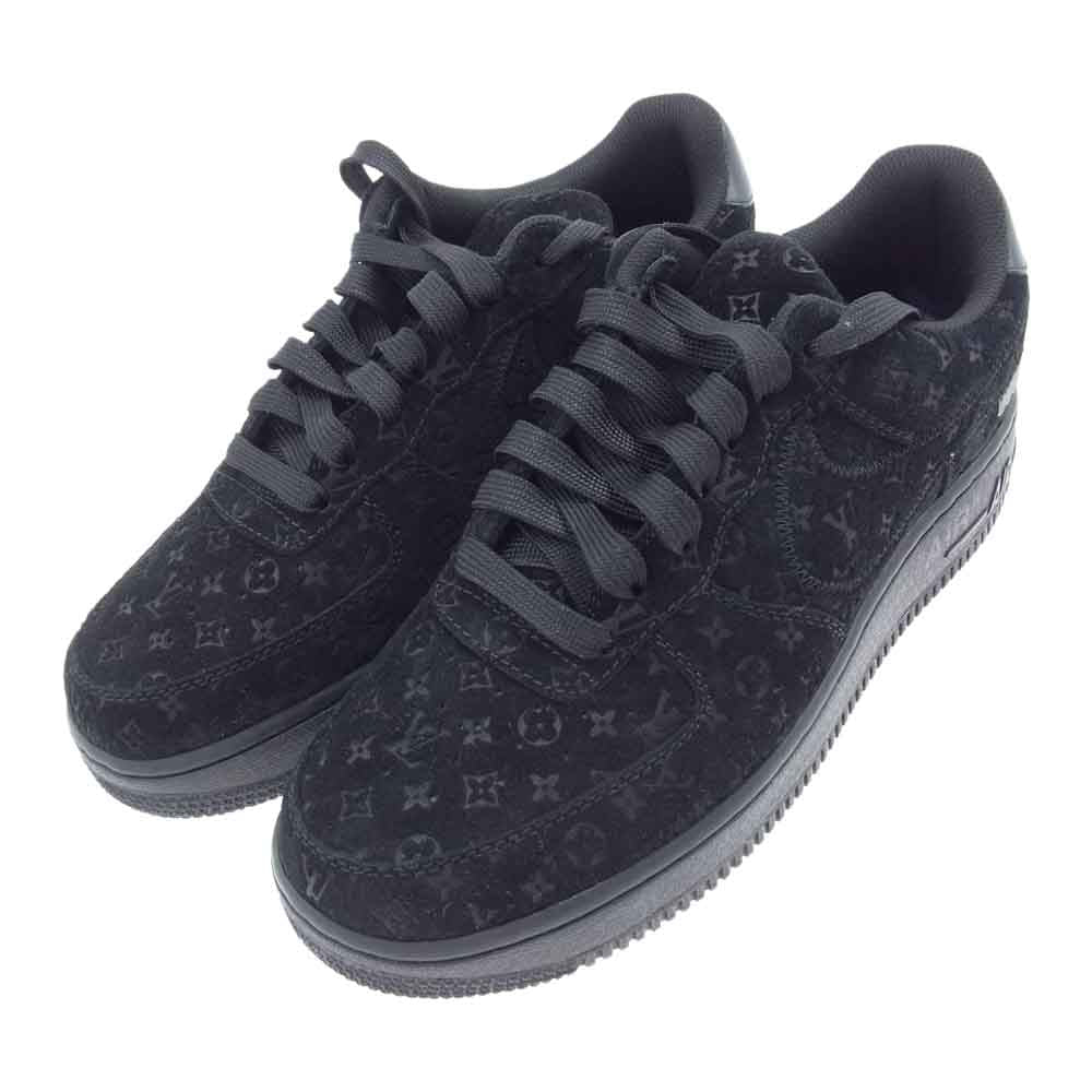 LOUIS VUITTON ルイ・ヴィトン NIKE AIR FORCE 1 LOW ナイキ エアフォース モノグラム レザー ローカット スニーカー ブラック ブラック系 US6.5/24.5cm【新古品】【未使用】【中古】