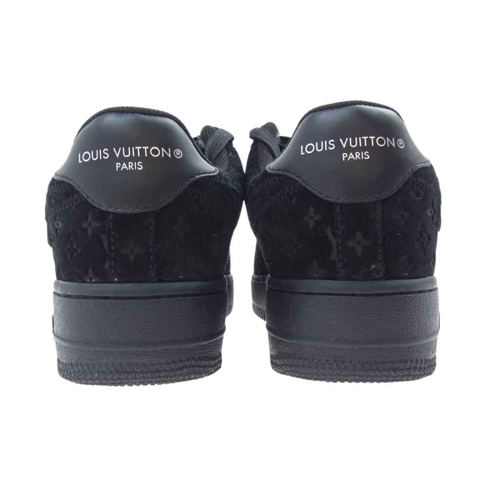LOUIS VUITTON ルイ・ヴィトン NIKE AIR FORCE 1 LOW ナイキ エアフォース モノグラム レザー ローカット スニーカー ブラック ブラック系 US6.5/24.5cm【新古品】【未使用】【中古】