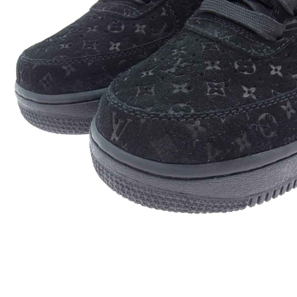 LOUIS VUITTON ルイ・ヴィトン NIKE AIR FORCE 1 LOW ナイキ エアフォース モノグラム レザー ローカット スニーカー ブラック ブラック系 US6.5/24.5cm【新古品】【未使用】【中古】