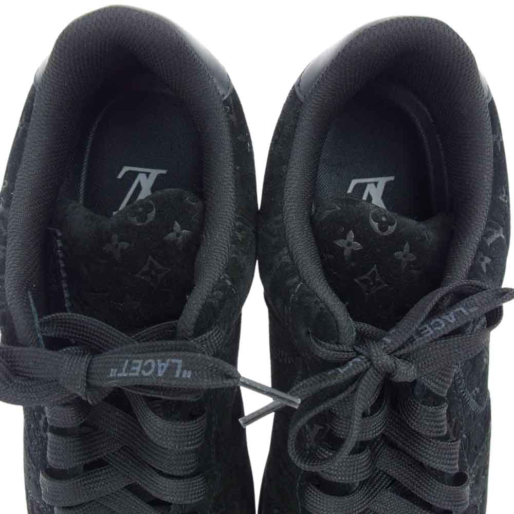LOUIS VUITTON ルイ・ヴィトン NIKE AIR FORCE 1 LOW ナイキ エアフォース モノグラム レザー ローカット スニーカー ブラック ブラック系 US6.5/24.5cm【新古品】【未使用】【中古】