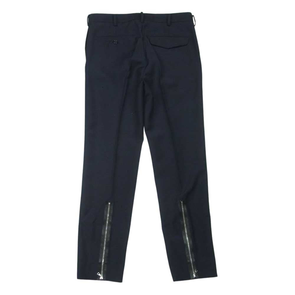 UNDERCOVER アンダーカバー UC2B4504 後ろ裾 ZIP スリム スラックス パンツ ブラック系 3【新古品】【未使用】【中古】