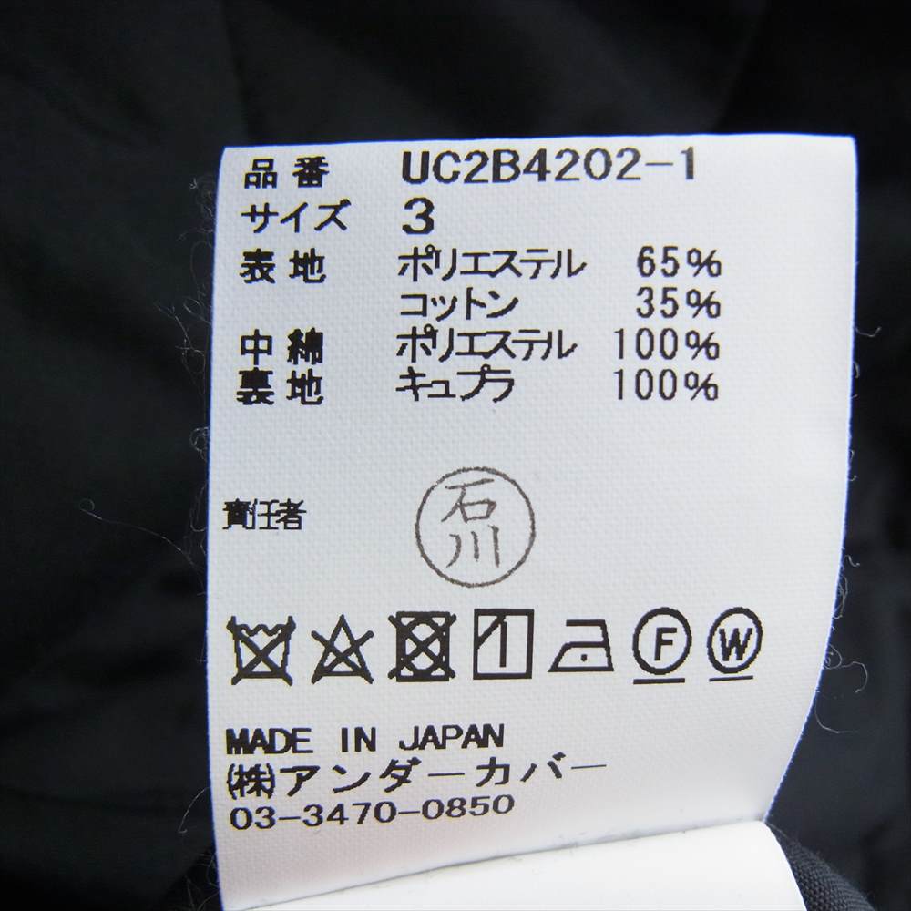 UNDERCOVER アンダーカバー UC2B4202 × Psycho サイコ パッチ スタンドカラー ブルゾン ブラック系 3【中古】