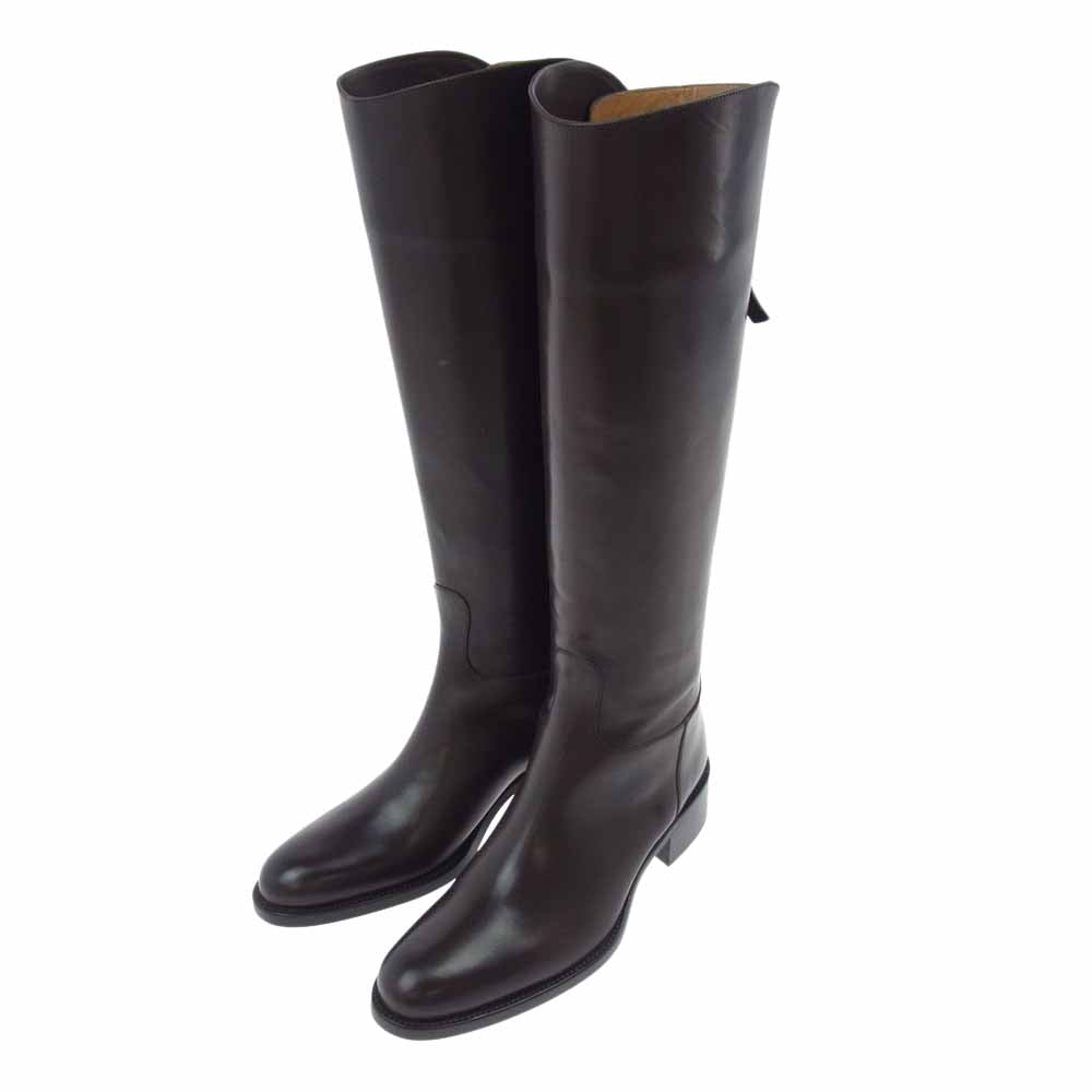 サルトル SR2000 未使用品 EBANO バックベルト ロングブーツ ダークブラウン ブラウン系 36【極上美品】【中古】