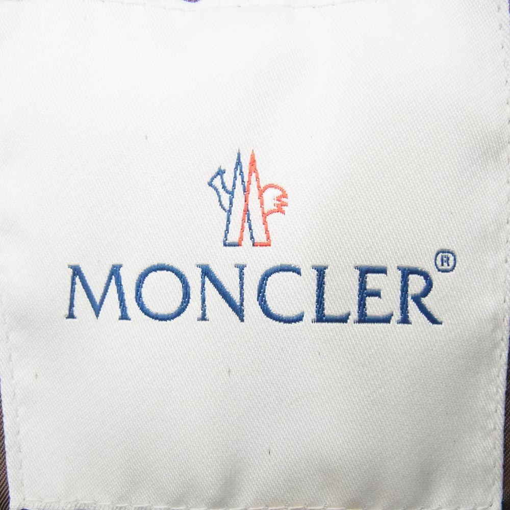 MONCLER モンクレール 120934993110 CLEMATITE クレマチス ファー付き ダウンコート ブラウン系 1【極上美品】【中古】