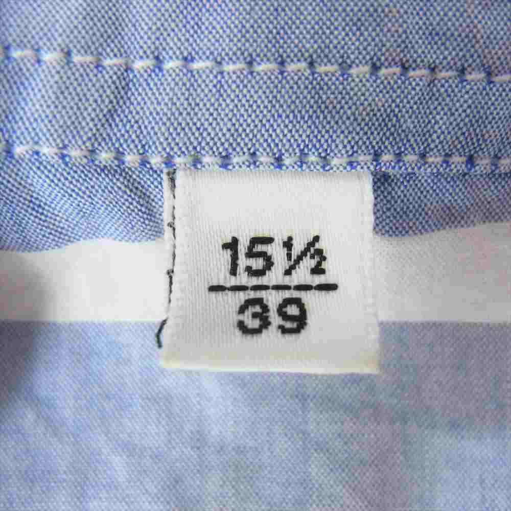 サルヴァーレピッコロ 国内正規品 イタリア製 1125-343-6793 ストライプ 長袖 シャツ ジャケット ブルー系 15 1/2【中古】