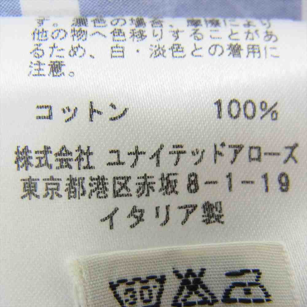 サルヴァーレピッコロ 国内正規品 イタリア製 1125-343-6793 ストライプ 長袖 シャツ ジャケット ブルー系 15 1/2【中古】