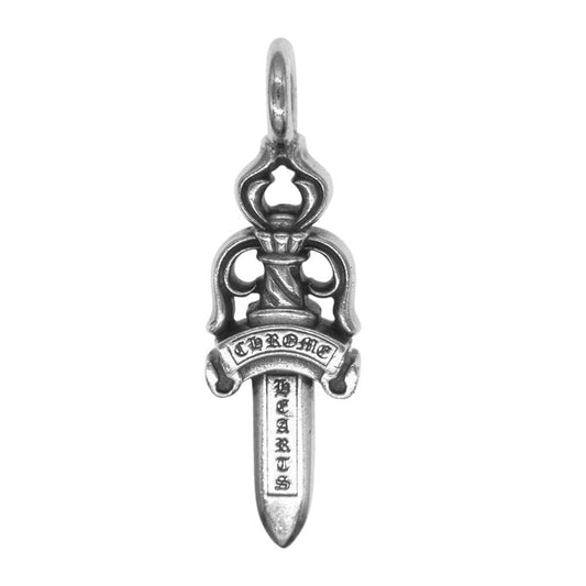 CHROME HEARTS クロムハーツ（原本無） DBL DAGGER ダブルダガー ペンダント シルバー系【中古】
