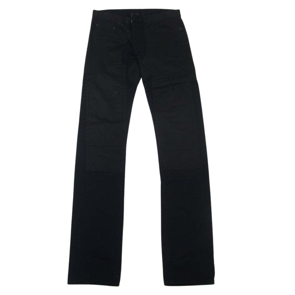 DIOR HOMME ディオールオム パッチワーク スタート デニム パンツ ブラック系 28【中古】