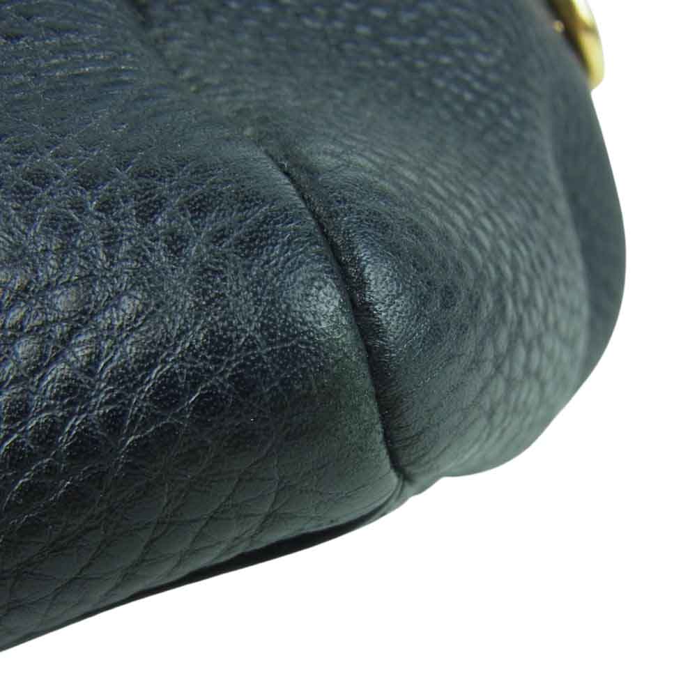 PRADA プラダ B3091M レザー ミニ ボストン バッグ イタリア製 ブラック系【中古】