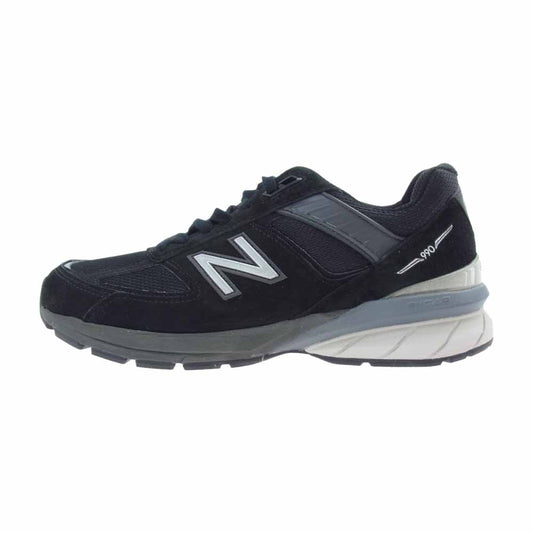 NEW BALANCE ニューバランス アメリカ製 M990BK5 990 V5 スニーカー ブラック系 26cm【美品】【中古】