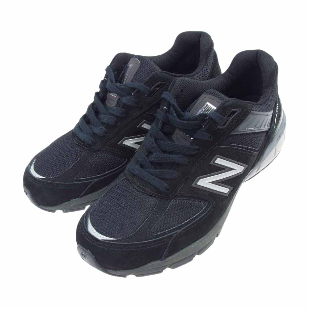 NEW BALANCE ニューバランス アメリカ製 M990BK5 990 V5 スニーカー ブラック系 26cm【美品】【中古】