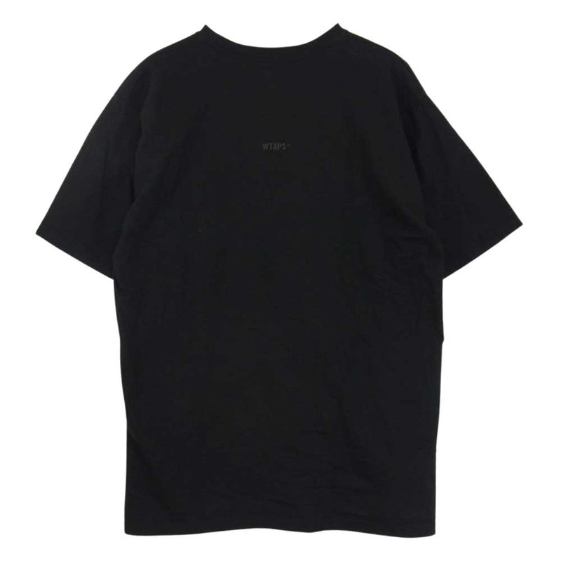 WTAPS ダブルタップス LONG LIVE WTAPS プリント 半袖 Tシャツ ブラック ブラック系 X 03【中古】