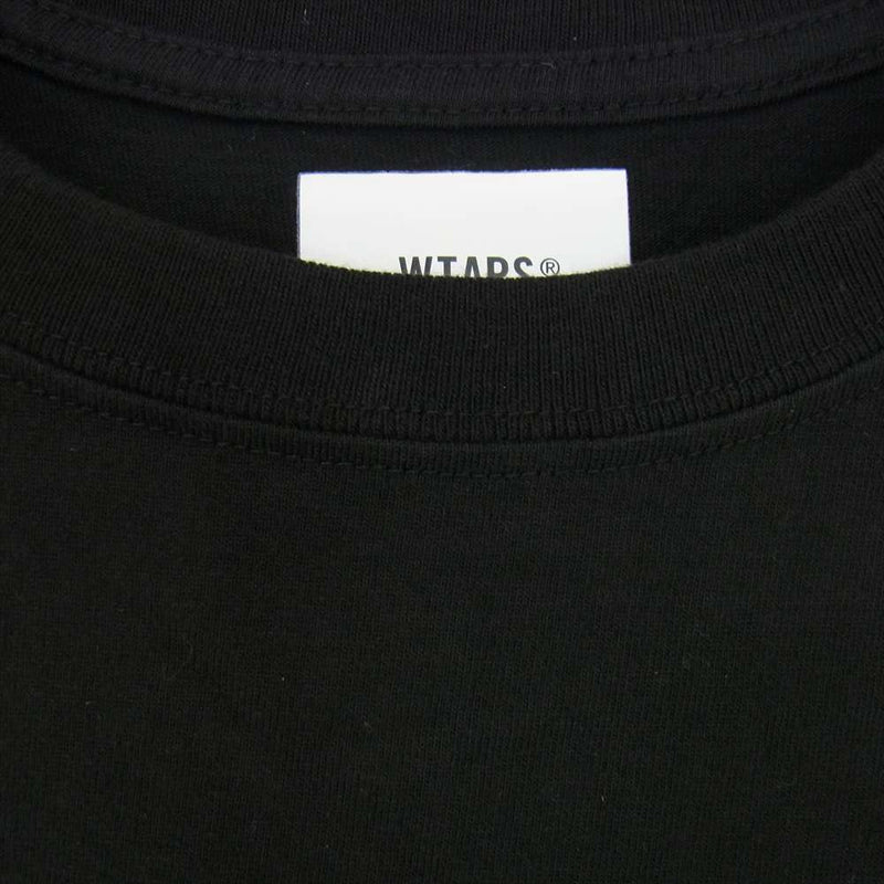 WTAPS ダブルタップス LONG LIVE WTAPS プリント 半袖 Tシャツ ブラック ブラック系 X 03【中古】