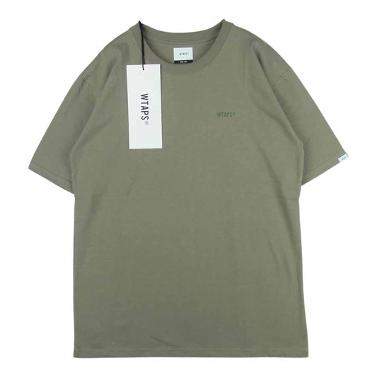 WTAPS ダブルタップス 20SS 201PCDT-ST05S 40PCT UPARMORED S/S TEE バックプリント 半袖 Tシャツ グレイッシュオリーブ系 03【極上美品】【中古】