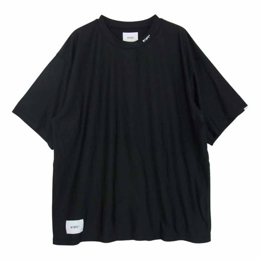 WTAPS ダブルタップス 21SS 211ATDT-CSM34 ARMA SS NYPU モックネック ジャージ 半袖 Tシャツ ブラック系 X 04【中古】