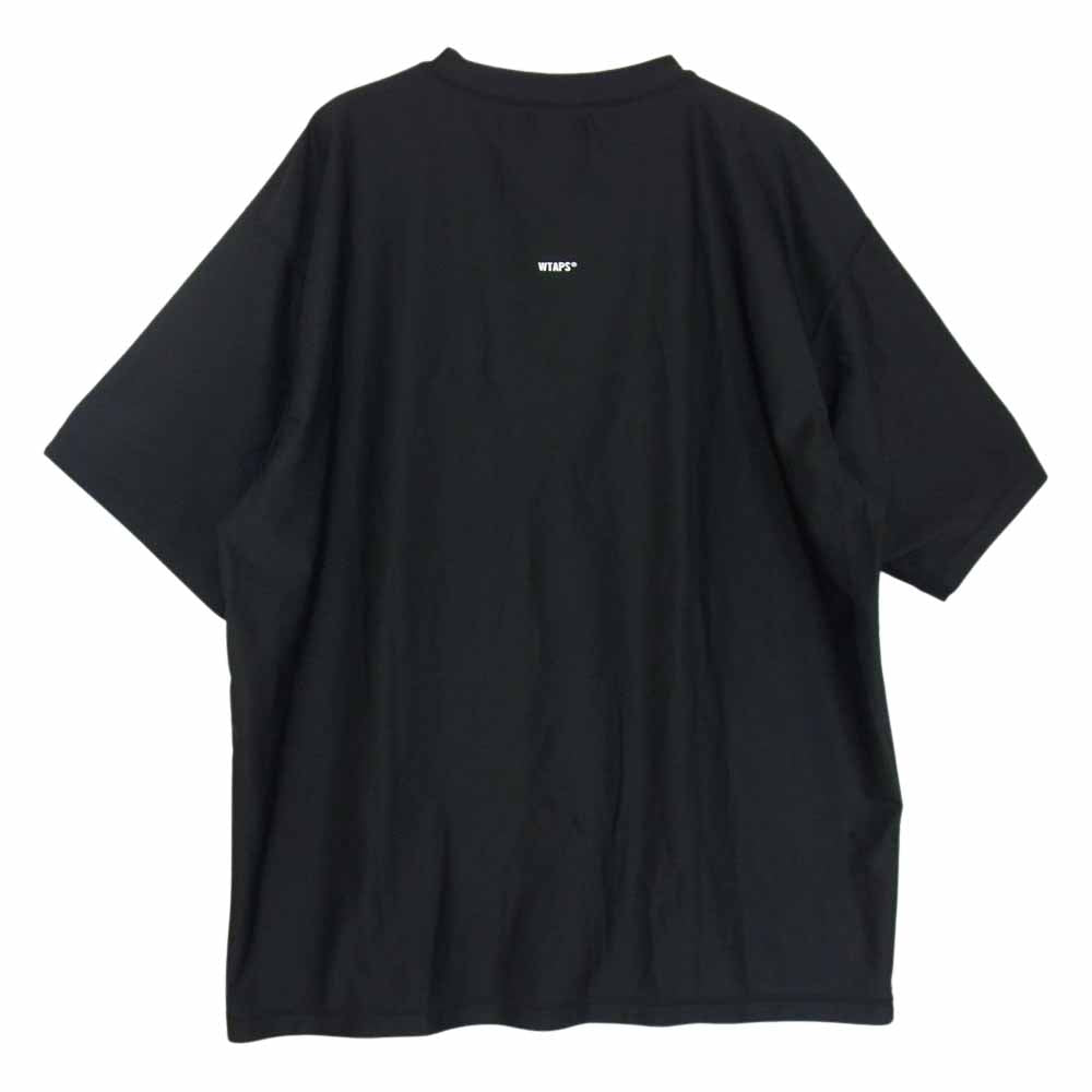WTAPS ダブルタップス 21SS 211ATDT-CSM34 ARMA SS NYPU モックネック ジャージ 半袖 Tシャツ ブラック系 X 04【中古】