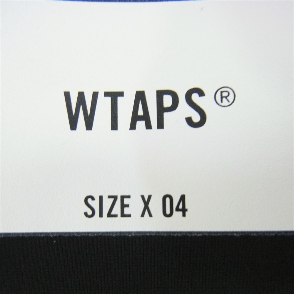 WTAPS ダブルタップス 21SS 211ATDT-CSM34 ARMA SS NYPU モックネック ジャージ 半袖 Tシャツ ブラック系 X 04【中古】
