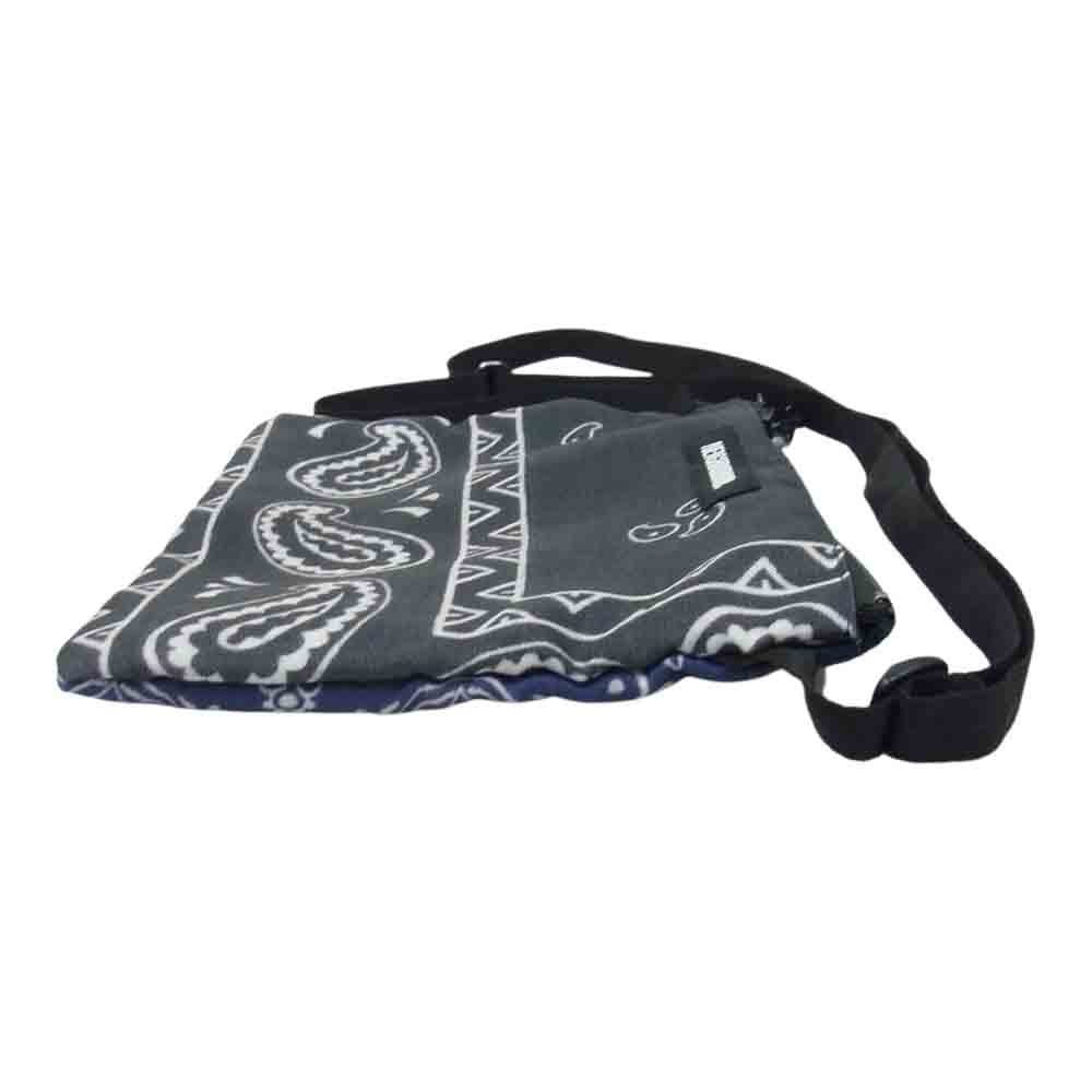 NEIGHBORHOOD ネイバーフッド 21AW 212TQNH-CG08 BANDANA CHOPPED SACOCHE バンダナ チョップド サコッシュ ショルダー バッグ グレー系 ネイビー系【中古】