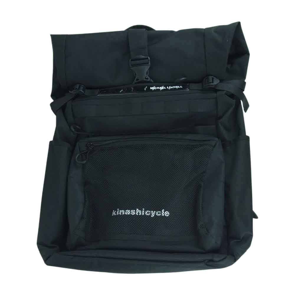 マイケルリンネル 木梨サイクル リフレクター ナイロン メッセンジャー リュック バックパック ブラック系【中古】