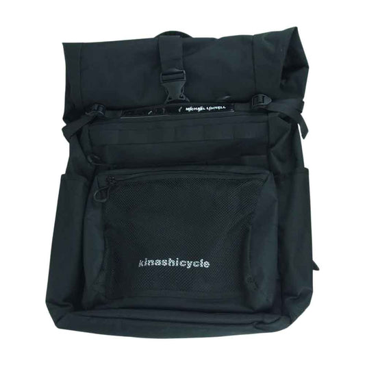 マイケルリンネル 木梨サイクル リフレクター ナイロン メッセンジャー リュック バックパック ブラック系【中古】