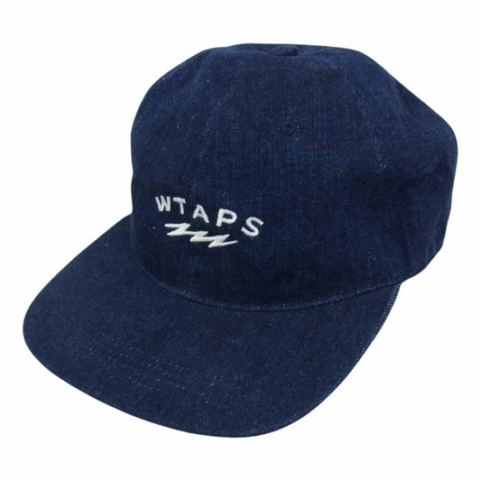 WTAPS ダブルタップス 21AW 212HCDT-HT05 T-6H 01 CAP 6パネル ロゴ 刺繍 デニム キャップ インディゴブルー系 00【中古】