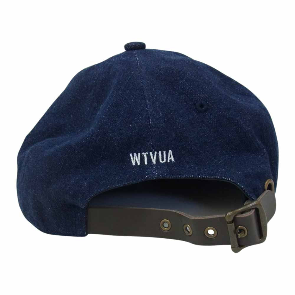 WTAPS ダブルタップス 21AW 212HCDT-HT05 T-6H 01 CAP 6パネル ロゴ 刺繍 デニム キャップ インディゴブルー系 00【中古】