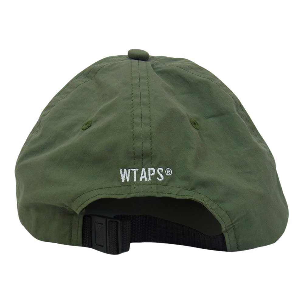 WTAPS ダブルタップス 21AW 212HCDT-HT10 T-6L 03 CAP 6パネル ロゴ 刺繍 ナイロン キャップ カーキ系 00【中古】