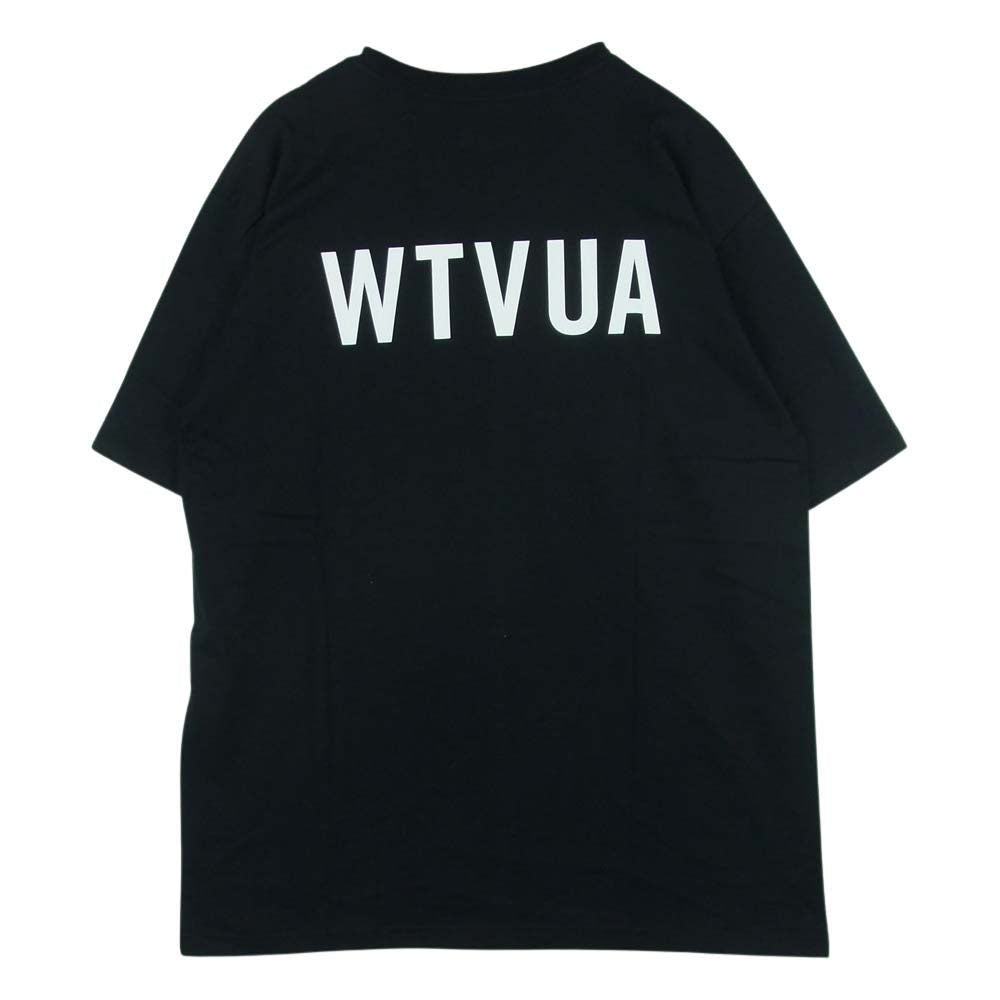 WTAPS ダブルタップス 20AW 202PCDT-ST02S WTVUA TEE ロゴ プリント 半袖 Tシャツ ブラック系 03【極上美品】【中古】