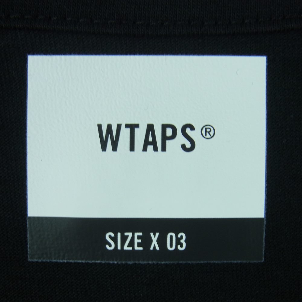 WTAPS ダブルタップス 20AW 202PCDT-ST02S WTVUA TEE ロゴ プリント 半袖 Tシャツ ブラック系 03【極上美品】【中古】