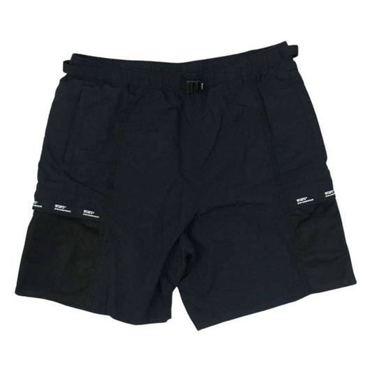 WTAPS ダブルタップス 20SS 201TQDT-PTM02 TRACKS SHORTS トラック ナイロン ショーツ ハーフ パンツ ダークネイビー系 03【中古】