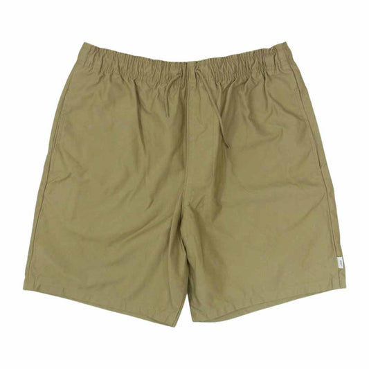 WTAPS ダブルタップス 21SS 211WVDT-PTM08 SEAGULL 01 SHORTS COTTON SATIN コットン サテン イージー ショーツ ハーフ パンツ ベージュ系 03【中古】