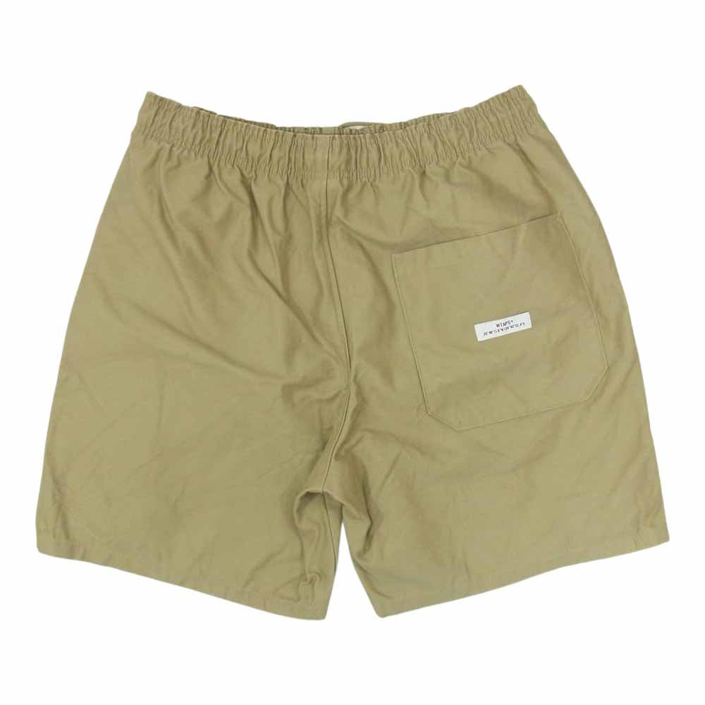 WTAPS ダブルタップス 21SS 211WVDT-PTM08 SEAGULL 01 SHORTS COTTON SATIN コットン サテン イージー ショーツ ハーフ パンツ ベージュ系 03【中古】