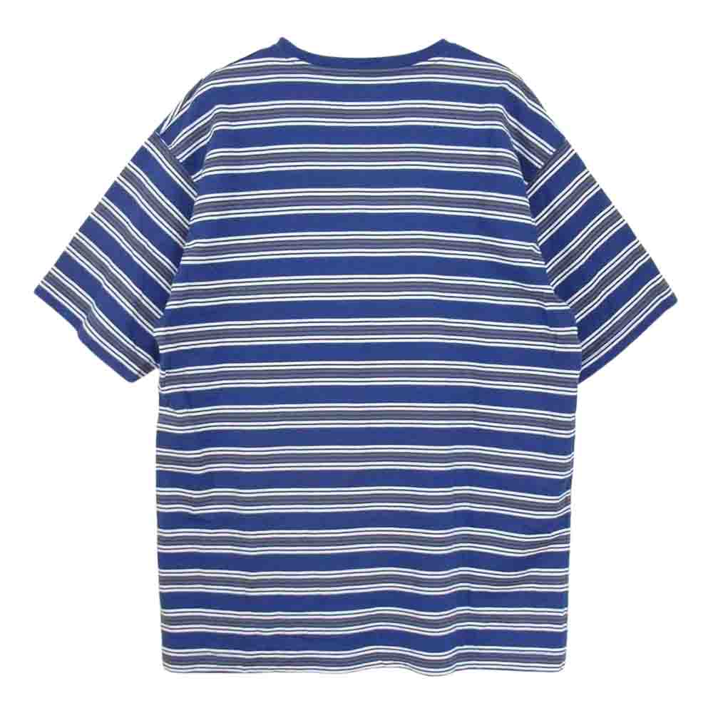 WTAPS ダブルタップス 21SS 211ATDT-CSM21 JAM 01 SS TEE ジャム 半袖 ボーダー Tシャツ ブルー系 グレー系 ホワイト系 03【中古】