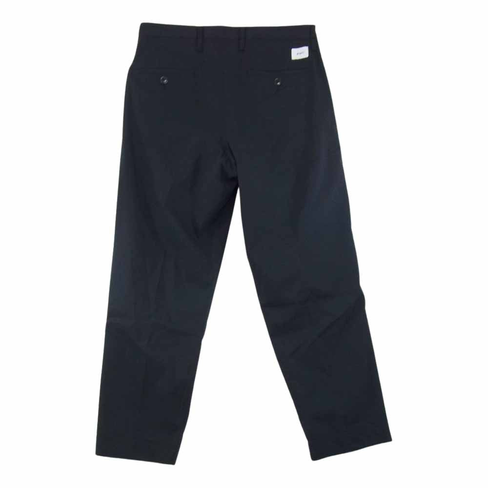 WTAPS ダブルタップス 21SS 211TQDT-PTM01 TUCK 01 TROUSERS リップストップ タック トラウザー パンツ ネイビー系 03【美品】【中古】