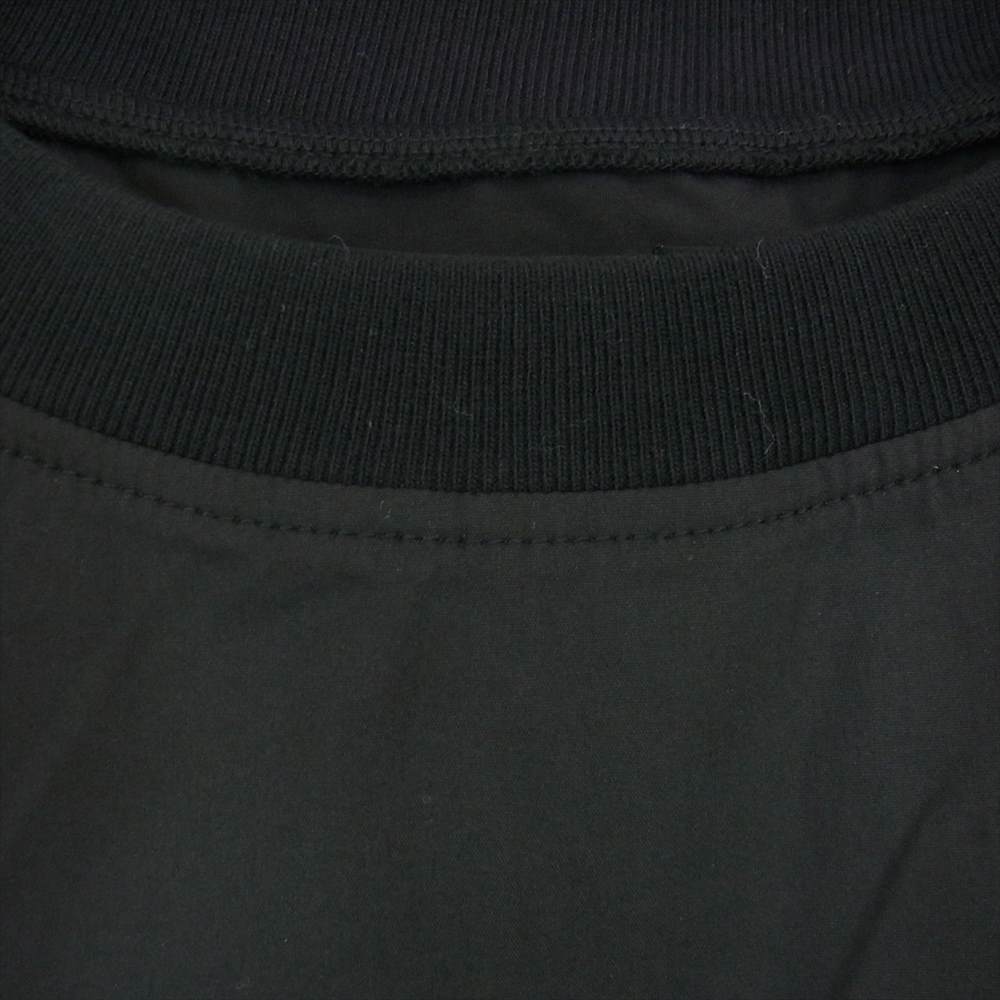 WTAPS ダブルタップス 21SS 211GWDT-SHM03 PEEP SS NYCO. BROADCLOTH ピープ ブロードクロス 襟リブ 半袖 Tシャツ ブラック系 X 03【中古】
