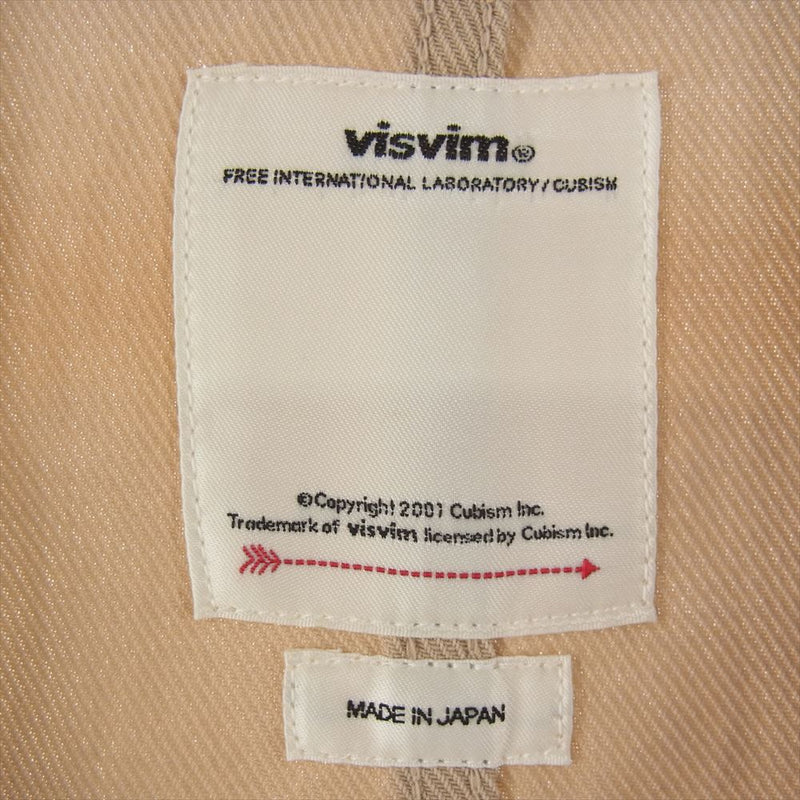 VISVIM ビズビム 0118205013014 18AW PEERLESS SHOP COAT 刺繍 ショップ コート ベージュ系【中古】