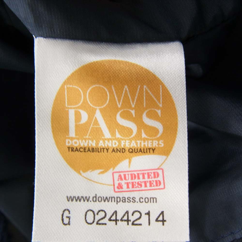 DESCENTE デサント MIZUSAWA DOWN COAT MOUNTAINEER HC 水沢 ダウン コート マウンテニア ハーフ ダウン コート ネイビー系 S【中古】