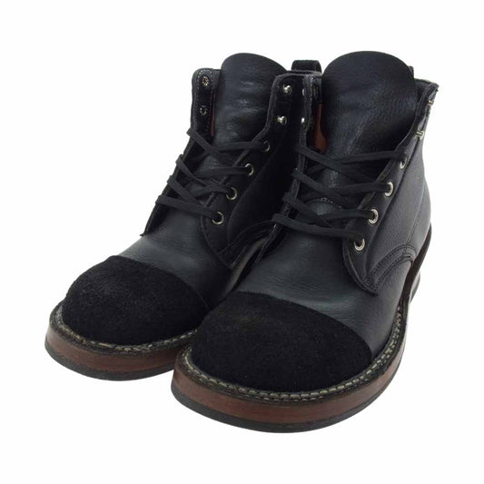 WHITE'S BOOTS ホワイツブーツ BOOTS ホワイツブーツ USA製 2332MU SEMIDRESS セミドレス トゥスエード レザー ワークブーツ ブラック ブラック系【中古】