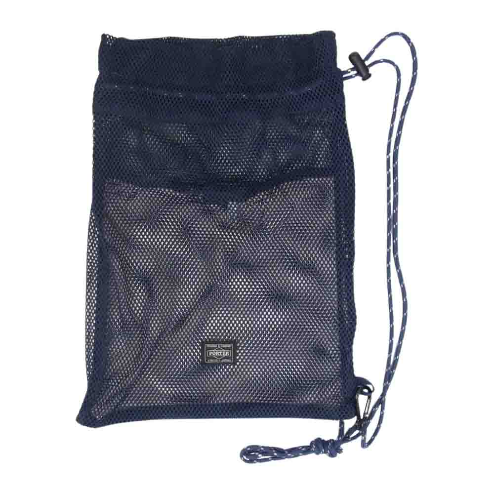 PORTER ポーター × BEAMS ビームス 別注 Mesh Shoulder Pouch  メッシュ ショルダー ポーチ ネイビー系【中古】