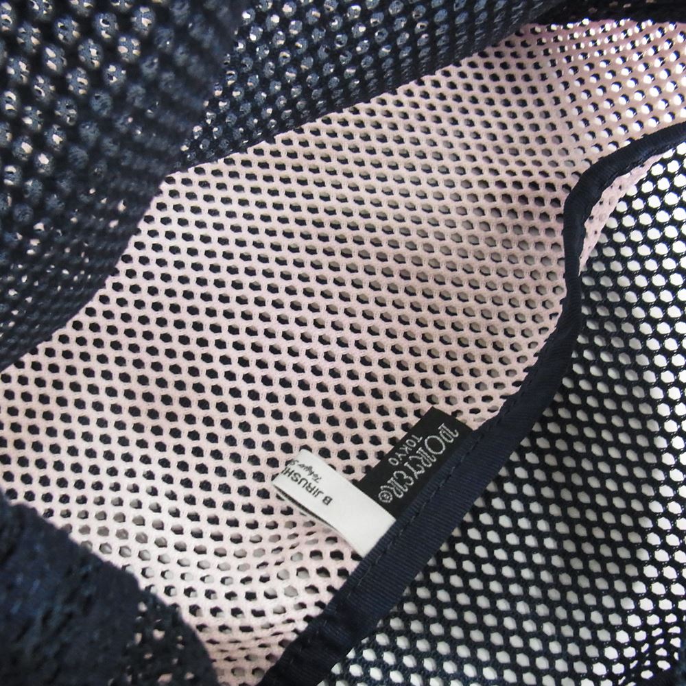 PORTER ポーター × BEAMS ビームス 別注 Mesh Shoulder Pouch  メッシュ ショルダー ポーチ ネイビー系【中古】