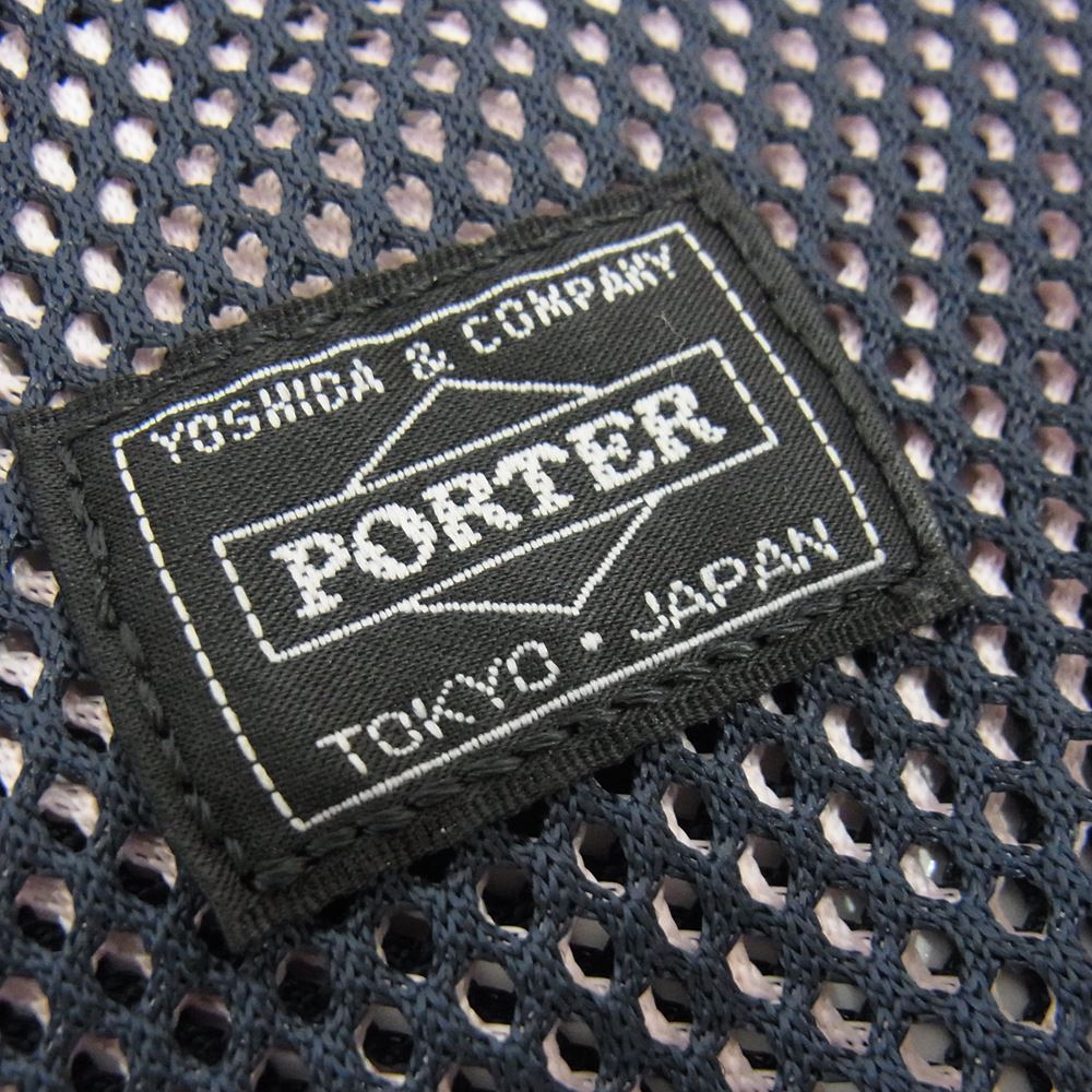 PORTER ポーター × BEAMS ビームス 別注 Mesh Shoulder Pouch  メッシュ ショルダー ポーチ ネイビー系【中古】