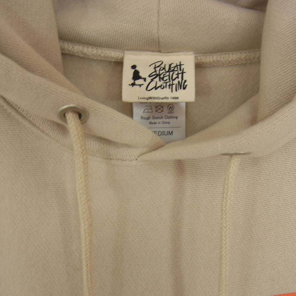 ラフスケッチクロージング I.G.L PULLOVER HOODIE プルオーバー フーディー パーカー ベージュ系 M【中古】