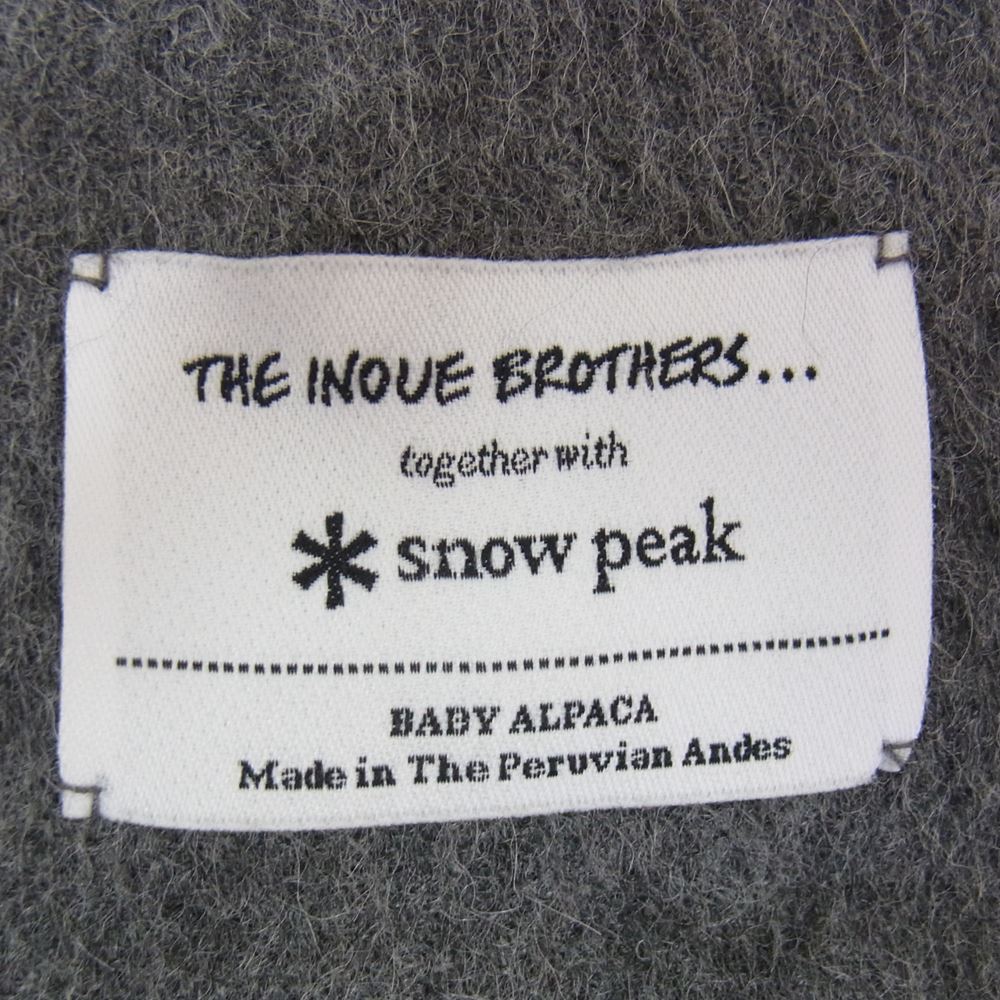 snowpeak スノーピーク × JOURNAL STANDARD ジャーナル スタンダード The Inoue Brothers イノウエ ブラザーズ ラージ ストール グレー系【中古】
