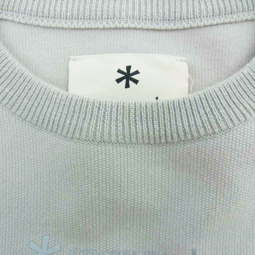 WIND AND SEA ウィンダンシー WAS-TS-21SU002 Snow Peak スノー ピーク CO/PE Dry L/S Tshirt ドライ 長袖 Tシャツ ライトグレー系 M【中古】
