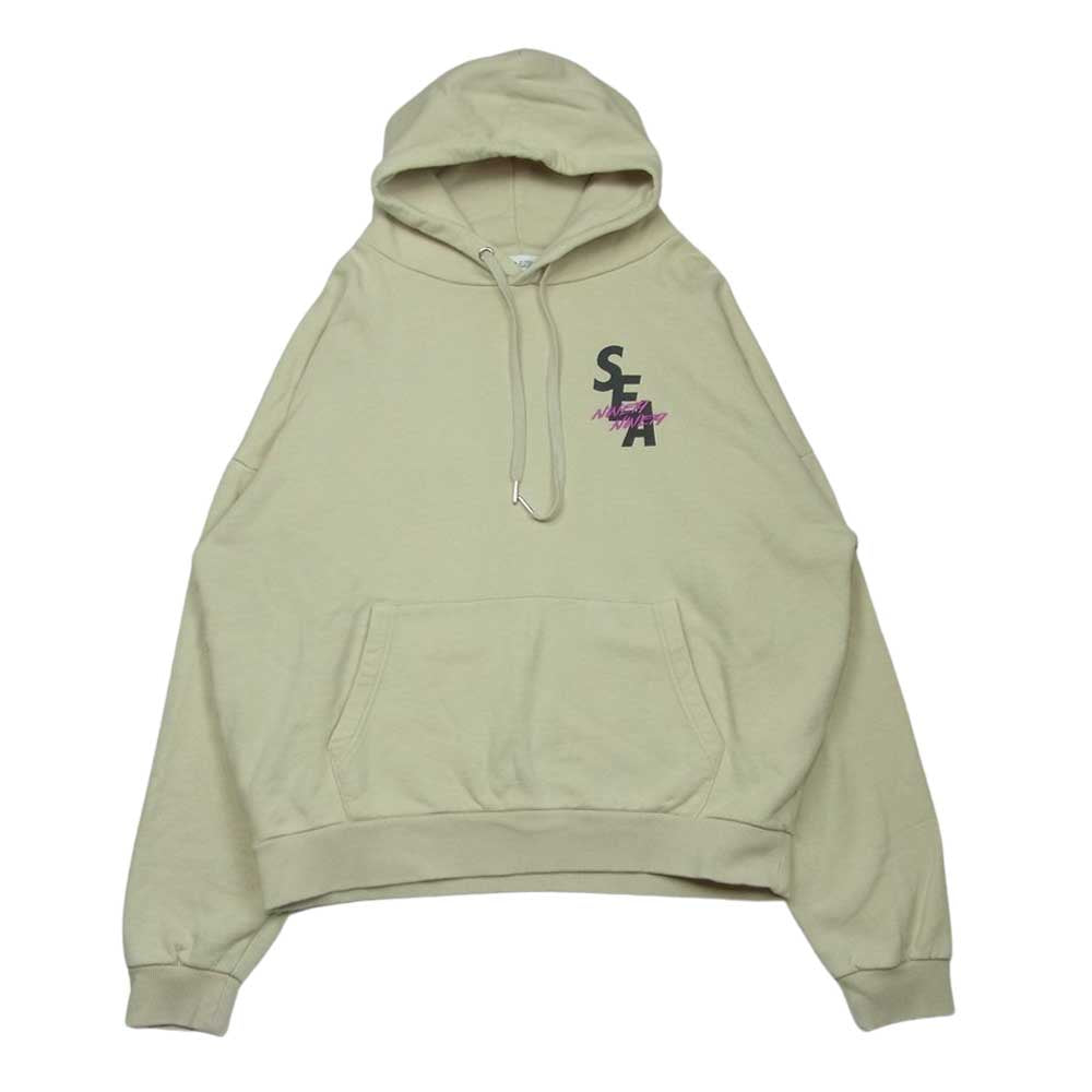 WIND AND SEA ウィンダンシー 9090 Hime NAMAIKI GIRL Hoodie ヒメ ナマイキ ガール フーディー パーカー ベージュ系 XL【中古】