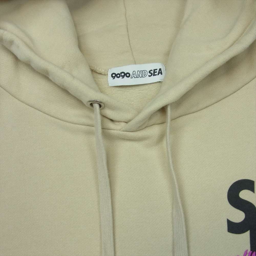 WIND AND SEA ウィンダンシー 9090 Hime NAMAIKI GIRL Hoodie ヒメ ナマイキ ガール フーディー パーカー ベージュ系 XL【中古】