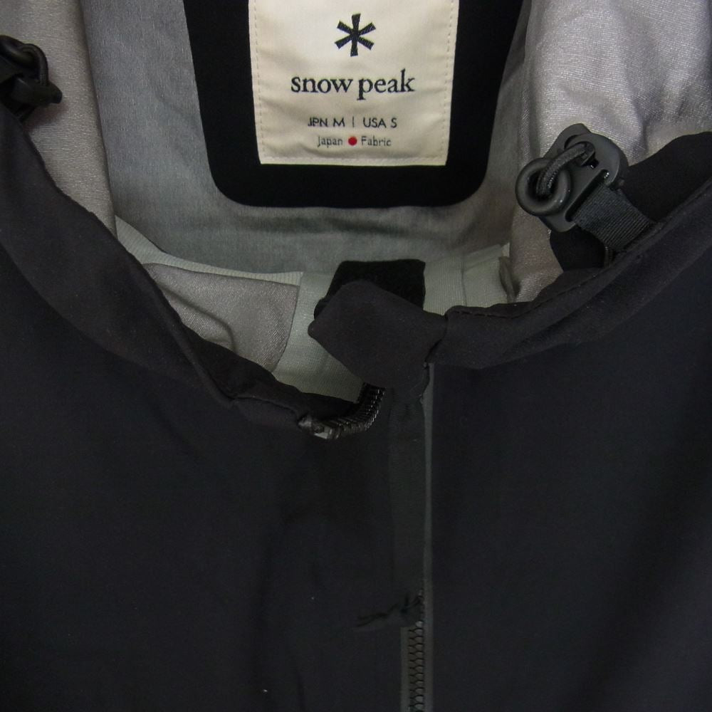 snowpeak スノーピーク 20SS JK-20SU003 Soft Shell Pullover ソフト シェル プルオーバー ジャケット ブラック系 M【中古】