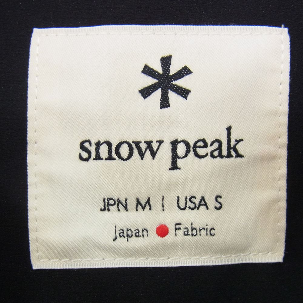 snowpeak スノーピーク 20SS JK-20SU003 Soft Shell Pullover ソフト シェル プルオーバー ジャケット ブラック系 M【中古】